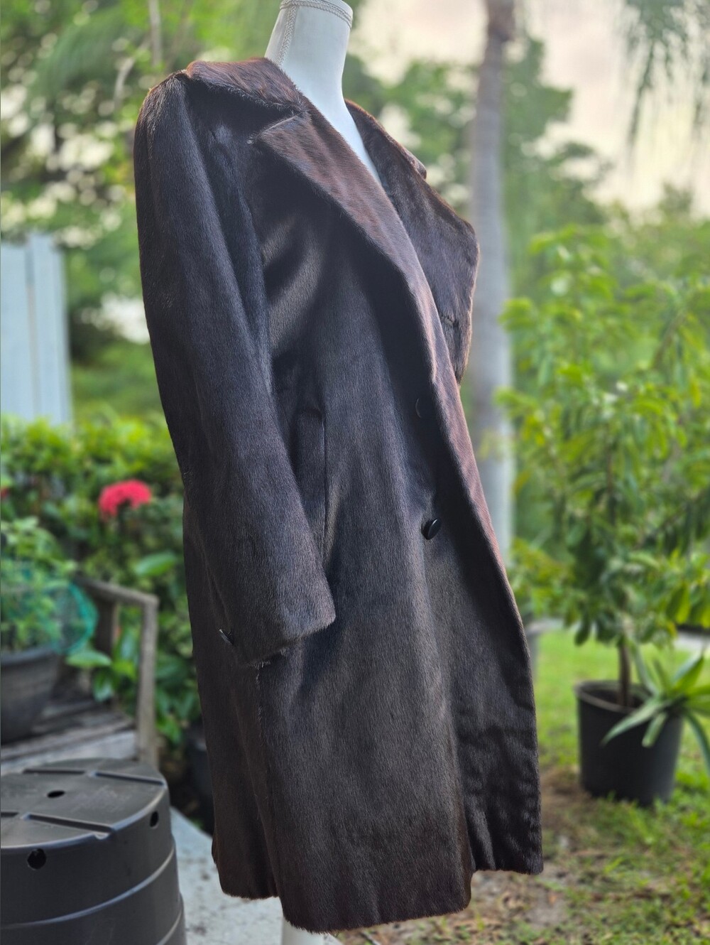 Vintage Long Fur Coat With Beautiful Shine